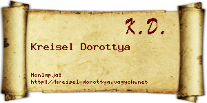 Kreisel Dorottya névjegykártya