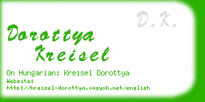 dorottya kreisel business card